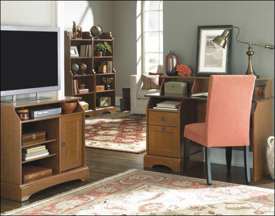 Sauder Graham Hill 408761 2 Drawer Desk with Granite Accent Westrich